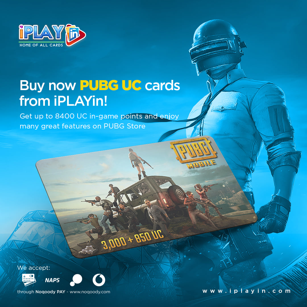 PUBG UC cards from iPLAYin