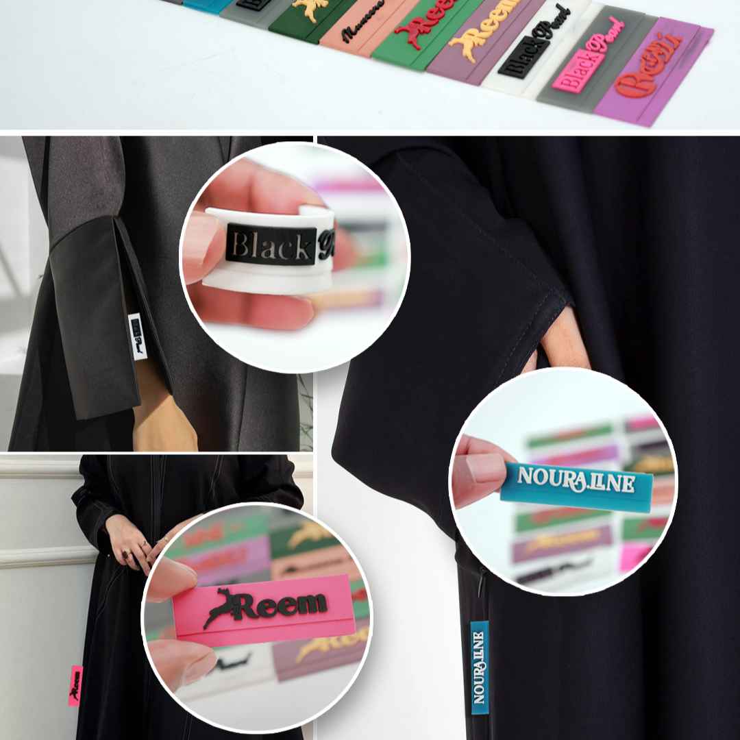 Rubber Labels for Abayas and Garments