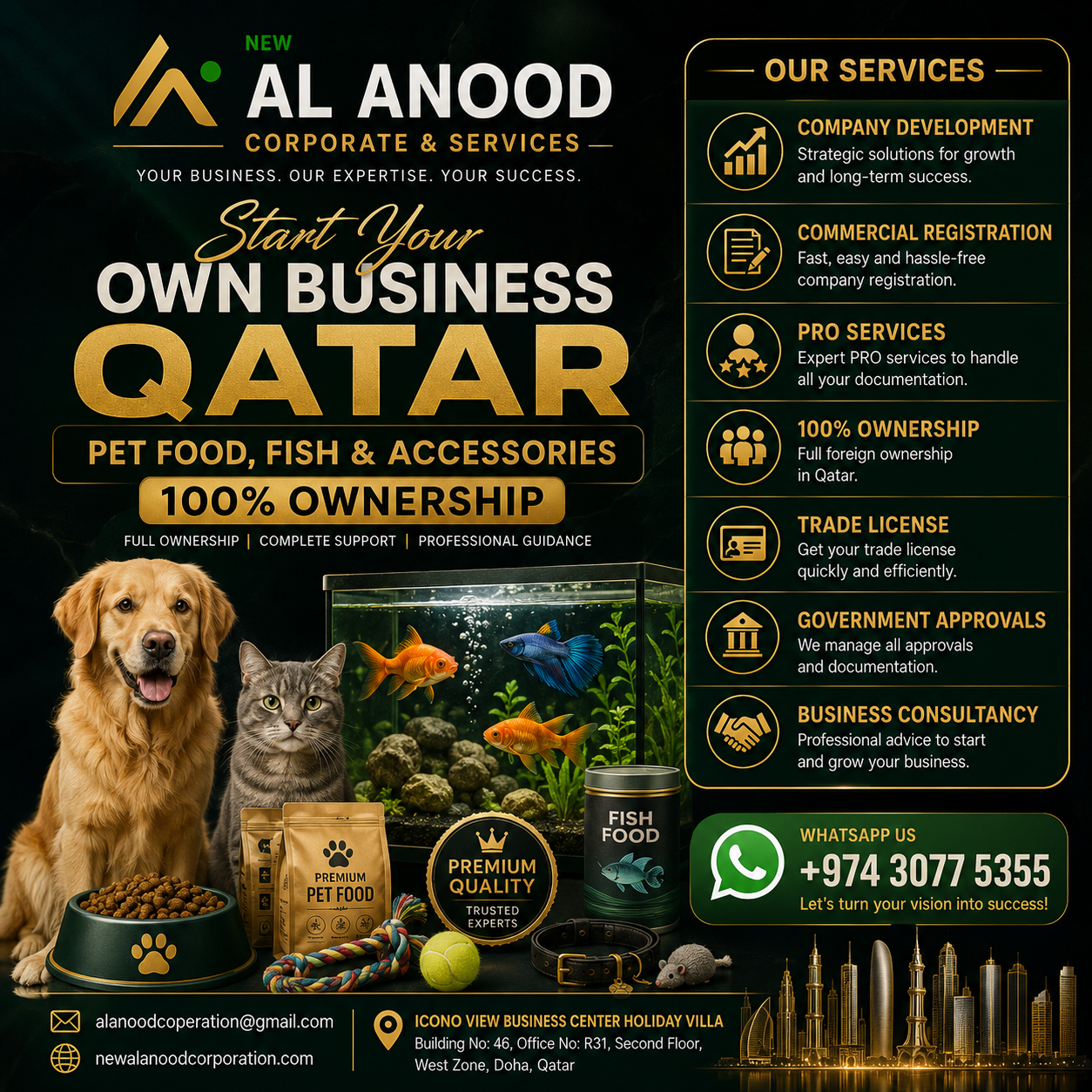 Launch Your Pet Food & Fish Accessories Store