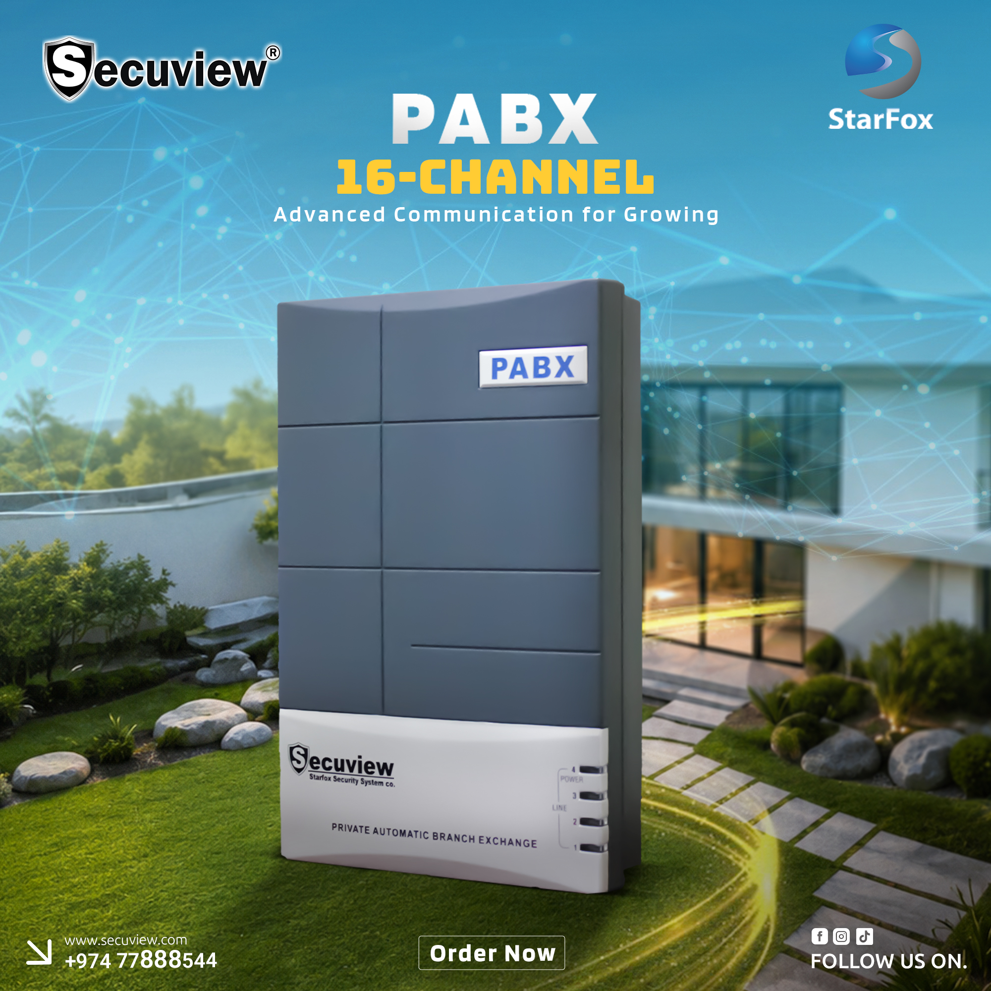 Secuview 16CH PABX Advanced Communication System