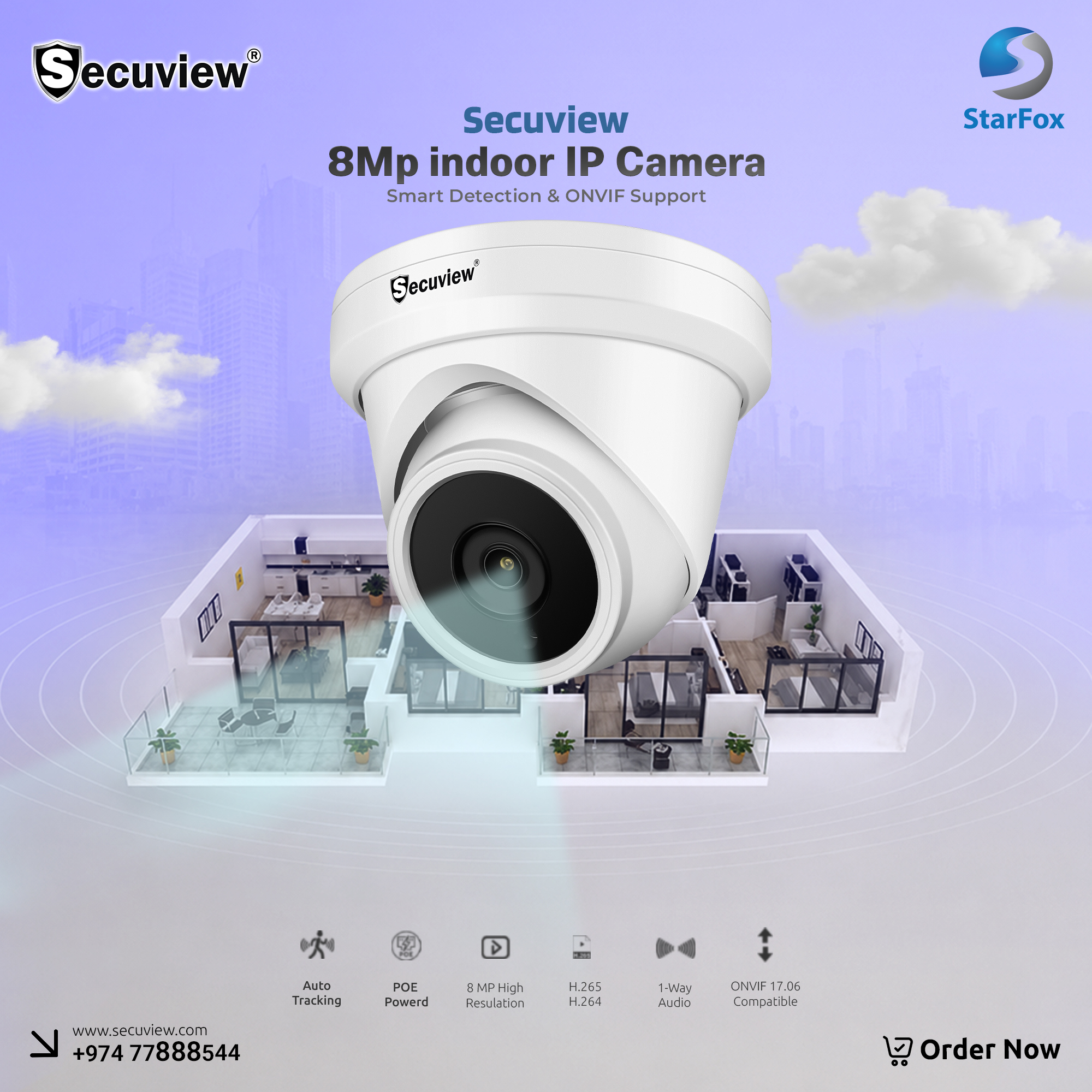 Secuview 8MP Indoor IP Camera