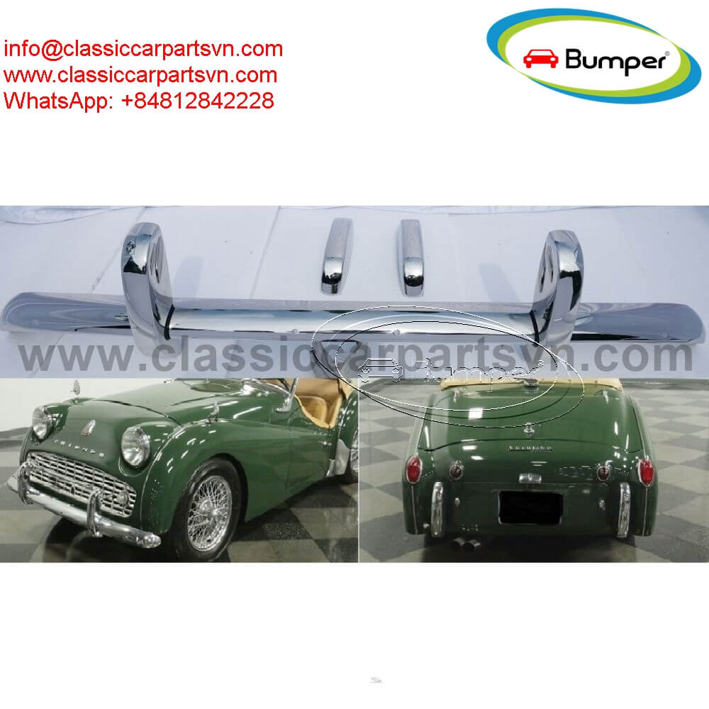 Triumph TR3A (1957–1962) bumpers.