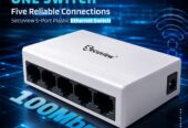 Secuview 5-Port Plastic Ethernet Switch