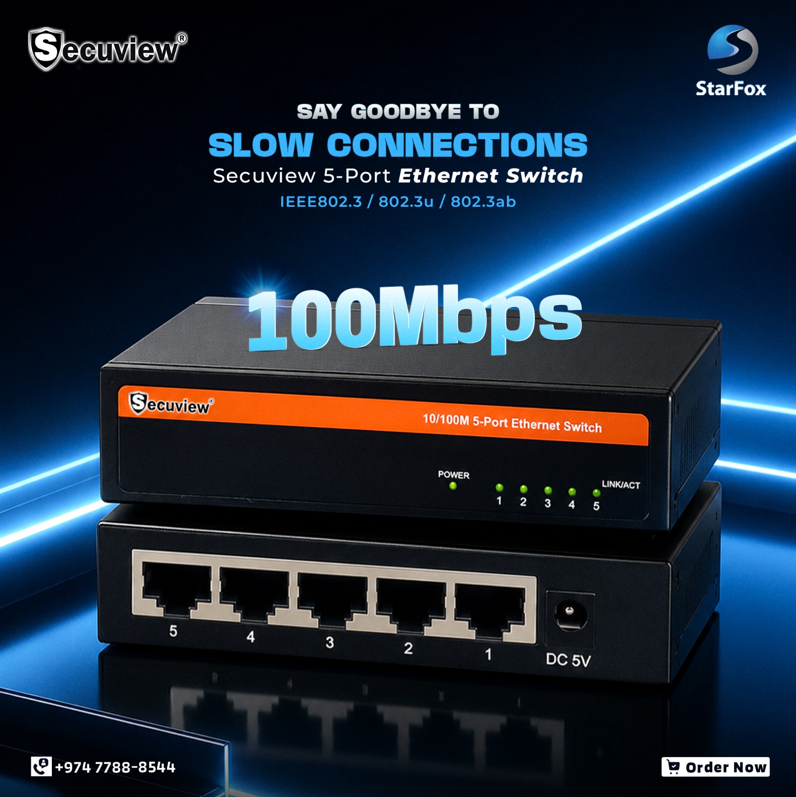 Secuview 5-Port Ethernet Switch Compact