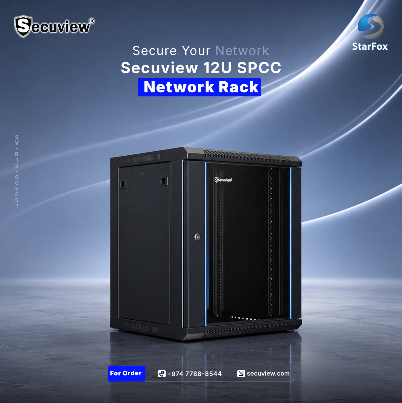 Secuview International Standard 12U Network Rack