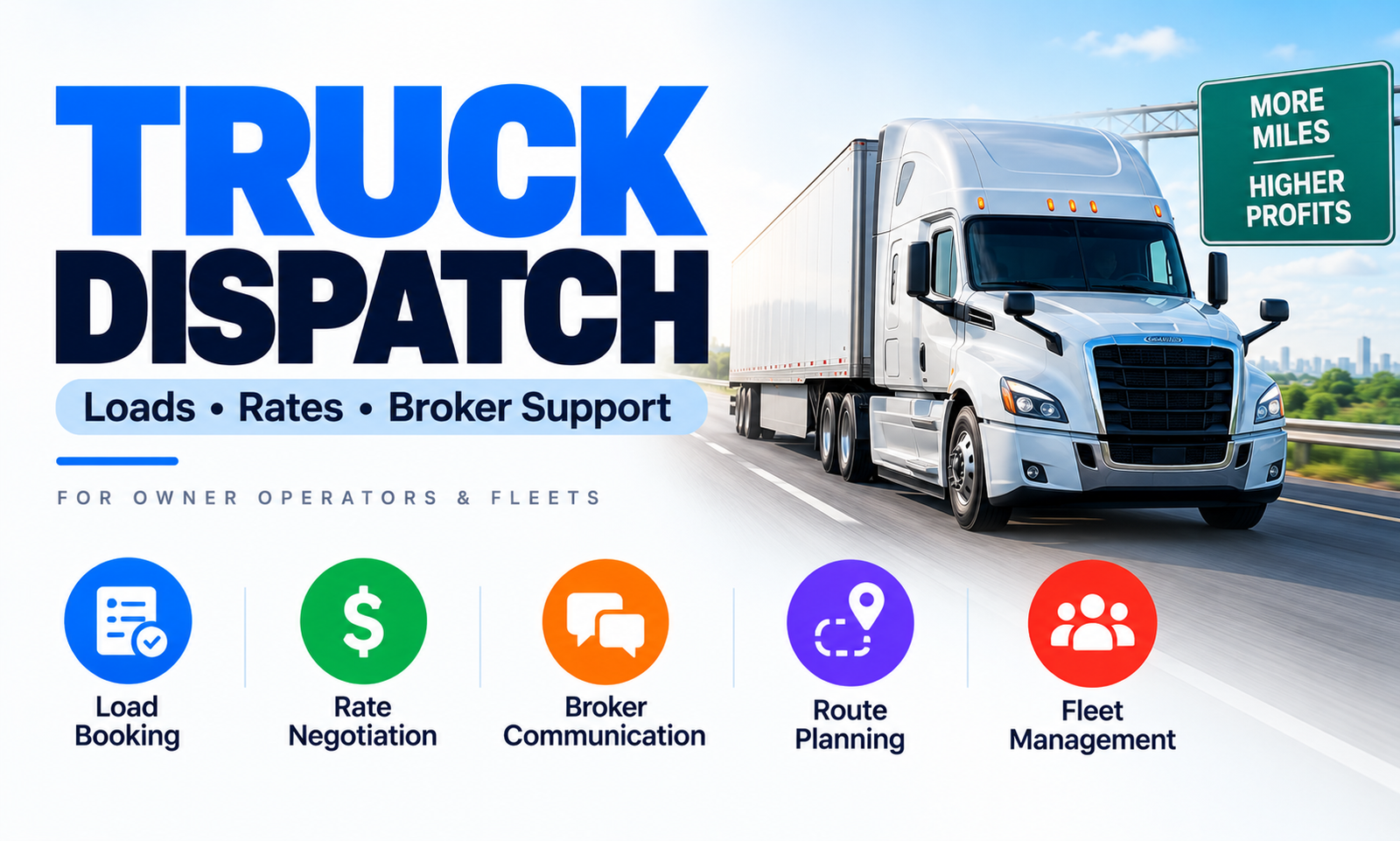 Truck Dispatch Services for Owner Operators